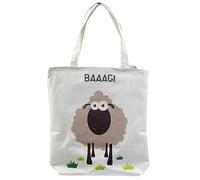 Puckator Bolso de Algodón con Forro y Cremallera - Oveja Shaun