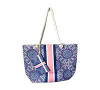 Puckator Bolso de playa y mini bolso con cremalleras - Mandala azul