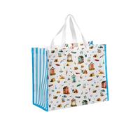 Puckator Bolso Shopper - Iconos de la Playa, blanco perla (ral 1013), Contemporáneo