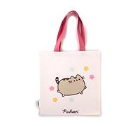 Bolso Tote Reutilizable Pusheen el Gato, Mujer, Chica, Universidad, Licencia Oficial Pusheen the Cat, blanco perla (ral 1013), Talla única, Contemporáneo