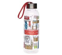 Puckator Bouteille d'Eau (Gourde) 500ml Avec Bouchon Métallique London Icons-Londres Botella, Adultos Unisex, Multicolor (Multicolor), Talla Única