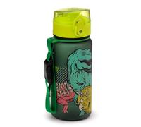 Puckator Botella irrompible para niños con apertura a presión e infusor 350 ml - Dinosaurios - Dinosauria