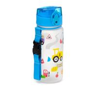 Puckator Botella irrompible para niños con apertura a presión e infusor 350 ml - Tractores