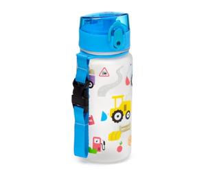 Puckator Botella irrompible para niños con apertura a presión e infusor 350 ml - Tractores
