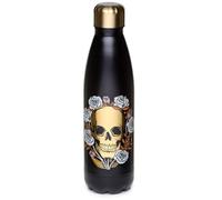Puckator Botella térmica de acero 500 ml - Calaveras con rosas