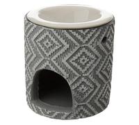 Puckator Bruleur à Huile en Béton Gris Avec Coupelle en Céramique Quemadores de aceites Esenciales, Multicolor, único