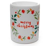 Puckator Brûleur à Huile en Céramique - Couronne Joyeux Noël Marca