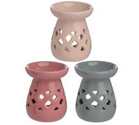 Puckator Brûleur à Huile et Fondant de Cire - Treillis Pastels Marca