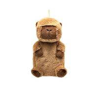 Puckator Capybara - Botella de agua caliente de 650 ml con funda de felpa, paquete de calor caliente y frío frío, para lesiones deportivas, dolor de rodilla y espalda, calentador de cama, productos de