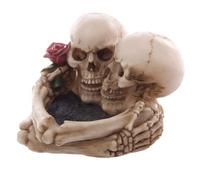 Puckator Cenicero de calavera para amantes, decoración gótica del hogar, bandeja de cenizas, regalos de calavera, día de San Valentín, adornos de calaveras, cenicero fresco, decoración de calavera de
