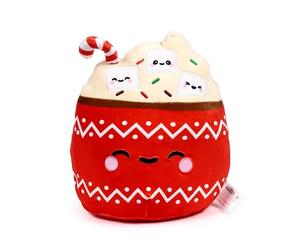 Puckator Cojín de peluche muy suave - Aspen el chocolate caliente Kawaii - Foodiemals Squidglys