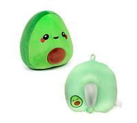 Puckator Cojín de Viaje con Peluche 2 en 1 - Pedro el Aguacate - Foodiemals - Swapseazzz