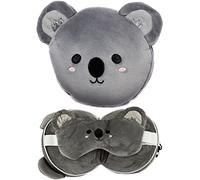 Puckator Cojín de viaje Relaxeazzz peluche 2 en 1 con antifaz Koala multicolor único