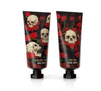 Puckator Crema hidratante de manos Skulls & Roses de 30 ml, crema de manos suave hidratante para manos muy secas, hombres, mujeres, manos secas, regalos para el cuidado de la piel para hombres y