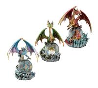 Puckator Crystal Orb Dark Legends - Bola de Nieve (Resina, 18 x 15 cm, 11 cm), diseño de dragón