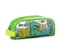 Puckator Dinosauria - Estuche transparente con ventana - Material escolar - Estuches - Estuche de gran capacidad - Estuche con cremallera - Esenciales de oficina - Estuche lindo - Estuche para lápices