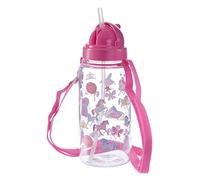 Puckator Enchanted Rainbow Botella Unicornio con Pajita, Rosa