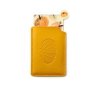 Puckator Espejo de Bolso de Piel sintética, con Funda de diseño de Calabaza