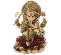 Puckator – Estatua de Ganesh – 16 cm – Rojo y dorado