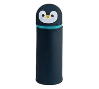 Puckator Estuche portalápices de Silicona - Animales Dulces - Pingüino, Multicolor, Tubo