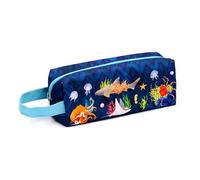 Puckator Estuche portalápices de Tela Oxford - Animales - Marine Kingdom, Multicolor, Estuche cilíndrico de Tela Oxford Resistente