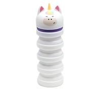 Puckator Estuche portalápices telescópico Extensible Pop Up de Silicona - Unicornio - Animales Dulces, Color Blanco., Extensible