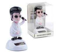 Puckator FF45 - Figura Decorativa de Elvis Preysle (6 x 5 x 10 cm, Panel Solar)