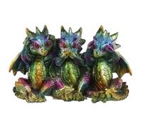 Puckator Figura de Colores metálicos - dragón Iridiscente Tres Sens