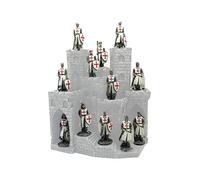 Puckator Figuras de caballero medieval del mundo del castillo - Caballeros medievales juguetes figuras de juguete figuras decoración del hogar - Caballeros del pasado - Figuras de acción en miniatura