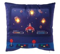Puckator Game Over - Cojín con luz LED (100% poliéster y plástico, en Bolsa de Polietileno), Color Blanco y Azul