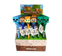 Puckator Inkredible - Bolígrafo borrable con decoración estilo Minecraft Chibi, gran regalo para estudiantes de profesores, regalos de fin de curso para alumnos, bolígrafo como regalo de clase,