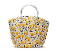 Puckator JBAG03 - Bolsa de playa de yute con diseño de ranúnculo, mixto, grande