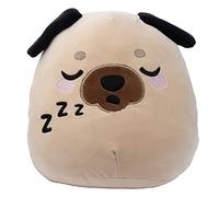 Puckator Jouet Peluché Squidglys Adoramals-Gus, The Chien Carlin Cojines, Poliéster, Multicolor, único