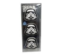 Puckator - Juego de 3 gomas de borrar especiales para la escuela - El Stormtrooper original - Papelería y papelería para niños y niñas