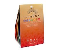 Puckator Juego de 4 sacos de sales de baño chakra en caja de regalo - Relajante baño de chakra con jazmín, bergamota y limón, manzanilla, sándalo