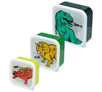 PUCKATOR LBOX77 - Juego de 3 loncheras para aperitivos M/L/XL - Dinosauria