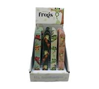 Puckator Lima de uñas Tropical Frogs, limas fuertes para uñas acrílicas naturales y de gel, kit de cuidado para mujeres, productos de belleza, lima de uñas de manicura