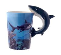 Puckator Lisa Parker - Taza de cerámica dolomita, diseño de tiburón