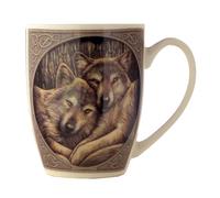 Puckator Taza de desayuno Lisa Parker Porcelana Diseño de lobos 10 cm en caja