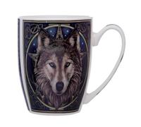 Puckator Lisa Parker - Taza de porcelana con cabeza de lobo - Accesorios divertidos para el hogar - Regalos lindos para novia - Tazas grandes para hombres y mujeres bebidas calientes - Lindo regalo -