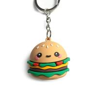 Puckator Llavero 3D de PVC con forma de sándwich - Hammy la Hamburguesa, Foodiemals
