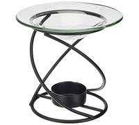 Puckator Metal Spiral Oil Burner, Negro, Aroma Diffuser, Vela, Metal