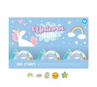 Puckator Mini gomas mágicas unicornio en un tarro - Rellenos de bolsas de fiesta para niñas y niños - Juego de gomas de goma para niños - Regalos escolares para el regreso a la escuela