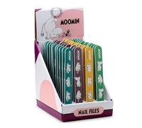 Puckator Moomin - Lima de uñas fuerte para uñas acrílicas naturales y de gel, kit de cuidado para mujer, productos de belleza, lima de uñas de manicura