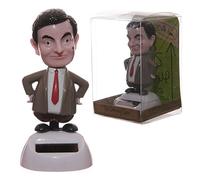 Puckator Mr Bean - Adorno colgante de plástico con energía solar, color negro, blanco, 5 cm de ancho x 5,5 cm de alto x 5,5 cm de profundidad, cumpleaños, boda