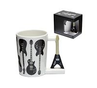 Puckator Mug à ANSE Décorée Headstock-Guitare Rock Tazas de Desayuno, Multicolor, único