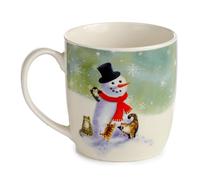 Puckator Mug en Porcelaine de Noël Kim Haskins - Bonhomme de Neige & Chats Marca