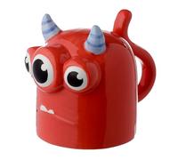 Puckator Mug Retournable Tête en Bas Monstarz-Monstre Rouge Tazas de Desayuno, Multicolor, único
