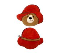 Puckator Paddington Bear - Mini monedero para mujer, monedero delgado para mujer, monedero para hombre, tarjetero con cremallera, pequeña cartera para dinero en efectivo, multicolor, Bolso de felpa