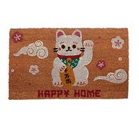 Puckator Paillasson en Fibre de Coco Maneki Neko - Chat Porte Bonheur Marca